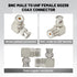 Anina BNC Male to UHF Female SO239 Jack Coax Connector Right Angle RF Antenna Adapter for Ham Radio