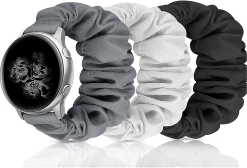 20mm 22mm Scrunchies Watch Bands - Elastic Replacement Bands for Samsung Galaxy Watch 4 5 Pro 6 7 Classic Active