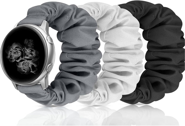 20mm 22mm Scrunchies Watch Bands - Elastic Replacement Bands for Samsung Galaxy Watch 4 5 Pro 6 7 Classic Active
