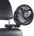 LEMOISTAR Battery Operated USB Car Fan, Electric Cooling Fan, 4 Speed,360 Degree
