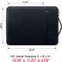 RAINYEAR 15.6 Inch Laptop Sleeve Case for 15.6" Notebook, Handbag with Handle Strap, Waterproof Cover - Black