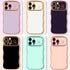 LCHULLE iPhone 15 Pro Max Case for Women, Cute Wave Frame with Love Heart Raised Camera Protection, Dark Purple