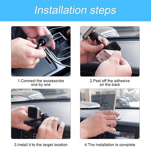 Magnetic Phone Mount for Car, 360° Rotatable Universal Holder for Dashboard, Suitable for iPhone 12/12 Pro/Pro Max