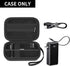 Boobowl Travel Case for Anker 3-in-1 Portable Charger, 10,000mAh Power Bank, Black Storage Bag with Mesh Pocket