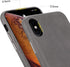 TOOVREN for iPhone X Leather Case, Ultra Thin Vintage Anti-Slip Grip Shell Hard Back Cover, Gray