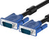 Generic Premium Blue Connectors HD15 Male to Male SVGA VGA Long Video Monitor