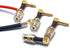Right Angle Banana Plugs to 4mm Female Banana Jack Speaker Audio Adapter for Amplifier Sound Systems 4Pack