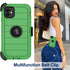 Shop iPhone 11 Heavy Duty Case with Belt Clip Holster & 2 Screen Protectors - Military Grade Rugged Protection (Green