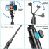 Stjiatu (A07-D) Mini Selfie Stick Tripod, Pocket Flex Tripod i-Phone Android Phone Grip, Portable Small Size Travel