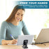 Wonderjune 12 Pcs Cell Phone Stand Desk Table Adjustable Angle Height Phone Stand Foldable Portable Mobile Holder