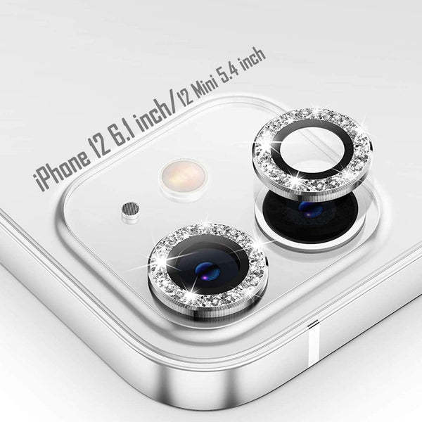 Tensea 9H Tempered Glass Camera Lens Protector for iPhone 12 & 12 mini (2020) - Diamond, 5.4" & 6.1" Compatible.