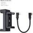 SSD Holder for iPhone 15 Pro Max/15 Pro, SSD Mount with USB C to USB-C Cable, External SSD T7 T5 for Video Shooting