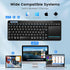 Multi-Device Wireless Bluetooth Keyboard with Touchpad, TV Keyboard with Multi-Touch Trackpad for Windows, Android,