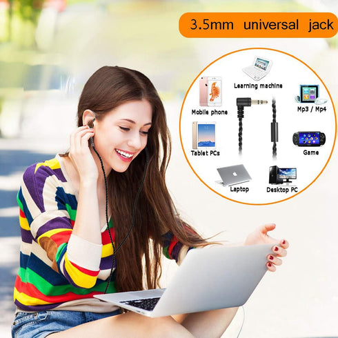 In Ear Monitor Headphones, HiFi Stereo IEM Earphones, Dynamic Dual Driver Wired Earbuds, Noise Canceling Headset for