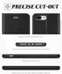 TUCCH Wallet Case for iPhone 8 Plus/iPhone 7 Plus, PU Leather Flip Cover with Card Slot, Black