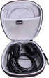 LTGEM Hard Headphone Case for Logitech H390, H430, H570e / JLab Go Work, Black+Grey
