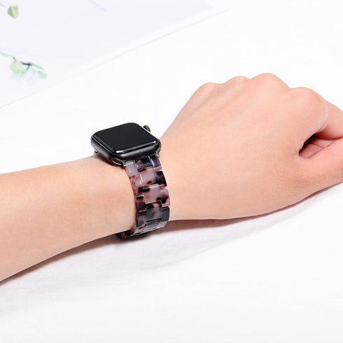 Wongeto Compatible with Apple Watch Band 38mm-49mm, Light Resin Strap Bracelet Replacement for iWatch SE Series