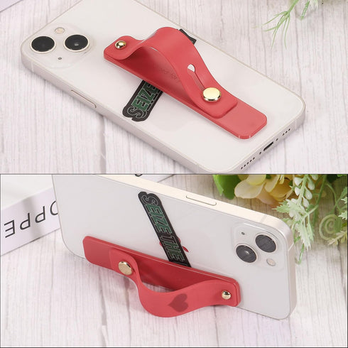 MECCANIXITY 2 Pcs Phone Loop Finger Holder Silicone Phone Strap Grip Holder Cell Phone Grip Stand for Most Smartphones