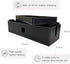 NEET Large Cable Management Box, Computer Cord Organizer to Hide and Conceal Power Cables for Desks, Black Stitched