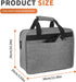 Grekos Projector Carrying Bag, Projector Carrying Case for Accessories, Portable Carrying Bag with Laptop Compartment