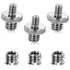 Xosjska 3 PCS 3/8 to 1/4 Tripod Adapter and 3 PCS 1/4 Inch