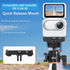 VRIG 360 3 3S, AC-39 1/4" 2-Prong Magnetic Quick Release Mount for Insta GO / GO Action Camera Adapter Vlogging