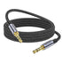 MOSWAG 3.28FT/1Meter 3.5mm Aux Cord, Male to Male Nylon Braided Stereo Jack Cable