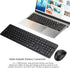 Wireless Keyboard and Mouse Combo, 2.4G Silent Cordless Keyboard Mouse Combo for Windows Chrome Laptop Computer