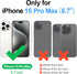 Antsturdy Wallet Case for iPhone 15 Pro Max, RFID Blocking PU Leather Crossbody Phone Case with Zipper Wrist Strap,
