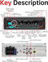 ePathChina 12V MP3 FM/MP3/WMA/FLAC/AUX/TF Car Audio Bluetooth LCD Single DIN Car Stereo, Car Radio Player