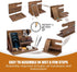 LNBEI Wood Phone Docking Station for Men, Simple and Elegant Nightstand Organizer, Multifunctional Desk Organizers