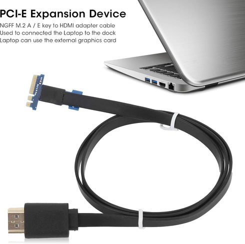 VBESTLIFE NGFF M.2 A/E Key to HDMI Adapter Cable, 75cm Notebook External Adapter Cable for HD Multimedia Interface