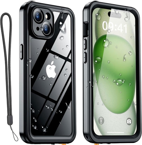 AICase iPhone 15 Plus Case: Waterproof, Shockproof, Dustproof, IP68 Certified, with Built-in Screen Protector, 6.7"