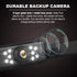 GLK 9 IP69K Car Backup Camera HD Night Vision Rear View Camera License Plate Camera with LED Lights, Font & Rear