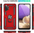 for Samsung A32 5G Case, Military Grade 16ft Drop Tested Cover with Screen Protector and Magnetic Kickstand, Red