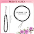 Weewooday 3 Pieces Bling Crystal Beads Cell Phone Lanyard Strap, Hand Wrist Lanyard Strap, Beaded Women's Wristlet
