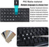 3 PCS Hebrew Keyboard Stickers for Laptop, Black Background with White Lettering for Computer Notebook Replacement