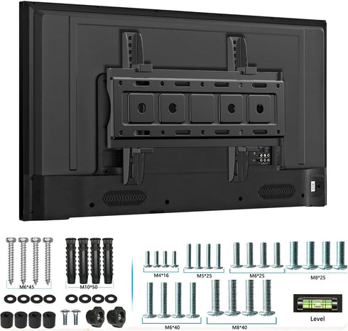 Tilt TV Wall Mount for Most 32-68 Inch TVs, Universal Low Profile VESA Mount with Loading Capacity 132lbs