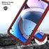 Annymall for Moto One 5G Ace Case with Screen Protector, Rugged Triple Layer Shockproof Heavy Duty Phone Case Cover