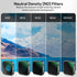 REYGEAK 6-Pack Lens Filter Set CPL ND8 ND16 ND32 ND64 ND1000 for GoPro Hero 12 11 10 9 Accessories