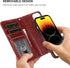 Bocasal 15 6.1 Inch for iPhone Wallet Case Compatible with MagSafe Wireless Charging, RFID Blocking Magnetic Leather