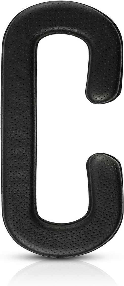 SATINIOR 4 Pack 11 mm PU Leather Foam Face Replacement Cover Pad, Memory Foam Compatible with HTC Vive Headset, Black