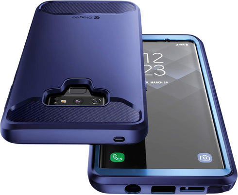Clayco Rugged Mobile Phone Case for Samsung Galaxy Note 9 (2018 Release) - 5G 360 Degree Full Cover with Screen