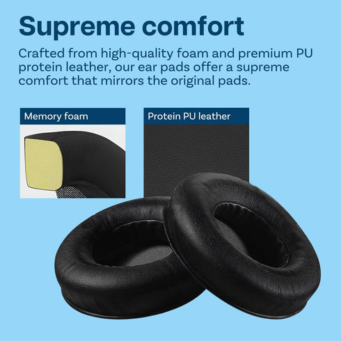 Ear Pads Replacement for Razer Kraken Pro V1 Gaming Headset by MMOBIEL - Memory Foam and Protein PU Ear Pad Cushions -