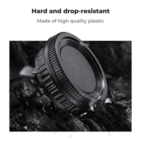 K&F Concept Rear Lens Cap, Body Cap & Hot Shoe Cover Kit for Pentax K Mount Cameras K3 K3 II K70 KS1 KS2 K500 K50
