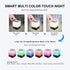 Night Lights Bluetooth Speaker, Alarm Clock Bluetooth Speaker, Dimmable Multi-Color Changing Bedside Lamp, Touch Sensor Wireless Speaker with Lights, USB/MicroSD/AUX Support