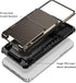 Vofolen 13 4-Card 13 6.1 Case for iPhone Case Wallet Holder ID Slot Flip Door Hidden Pocket Anti-Scratch Dual Layer