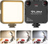 VIJIM LED Video Light, VL81 On Camera Light with 3 Cold Shoe, Rechargeable 3000mAh Battery, Dimmable 3200K-5600K