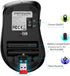 memzuoix 2.4G Wireless Mouse, 1200 DPI Portable USB Mouse with Receiver, Battery Powered Cordless Mouse (Matte Black)
