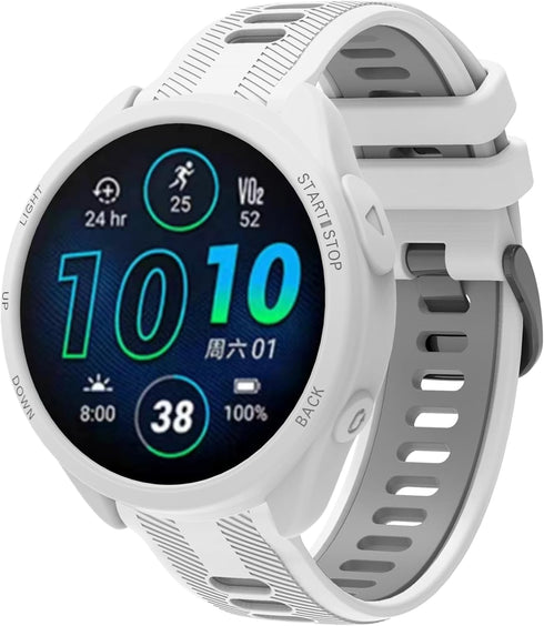 3 Pack Watch Cases Cover for Garmin Forerunner 965, Silicone Protective Case Shell Smartwatch Accessories